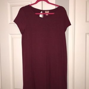 Red velvet dress